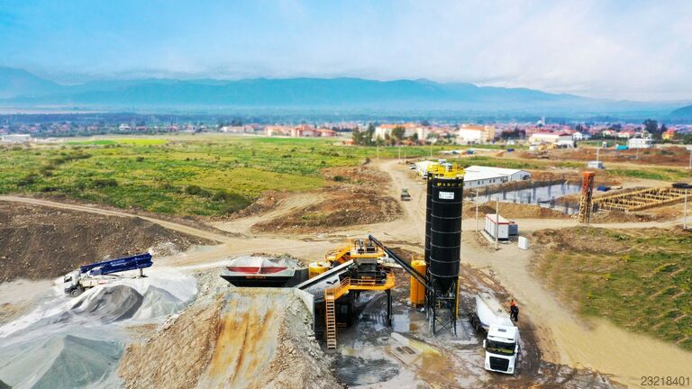 Mobile Betonmischanlage FABO Mobile Concrete Batching Plant 100 m3/h Mobile Concrete Batching Plant