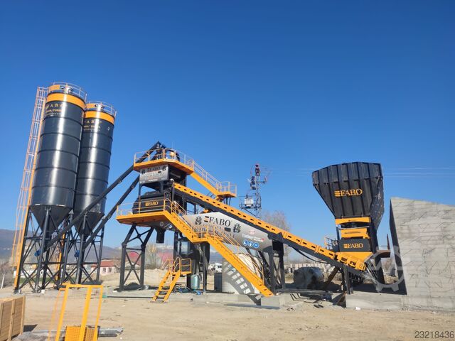 Beton santrali / beton tesisi FABO Concrete Batching Plant 120 M3/H Compact Concrete Batching Plant