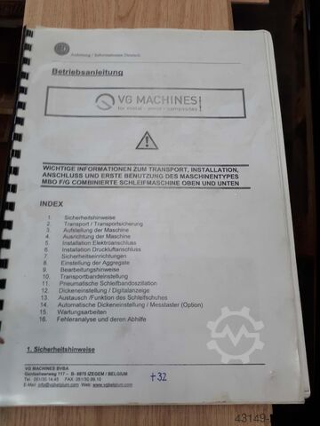 Liste- og parketslibemaskine VG F/G 455