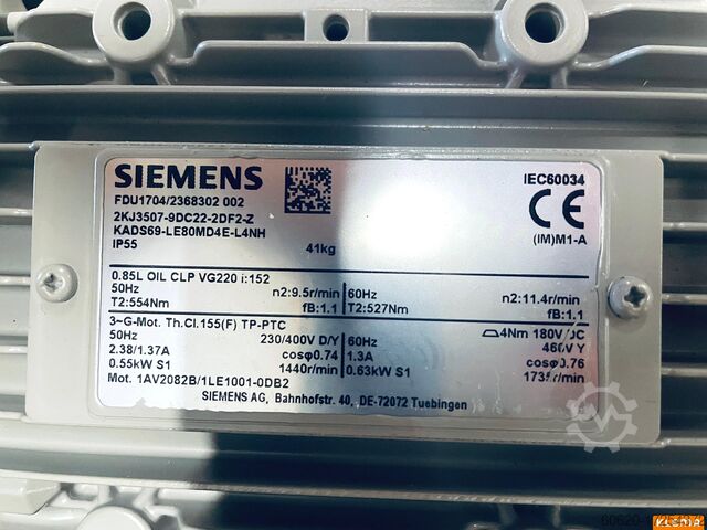 Silnik z przekładnią Siemens KADS69-LE80MD4E-L4NH(2)