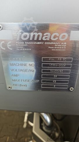 Vleesspuitmachine met gaasband Fomaco FGM 88 SC