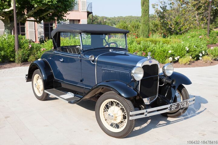 Voiture de Collection med certificering FORD FORD 1930 Model A Roadster de-luxe