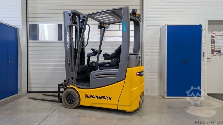 Elektrisk 3 -hjulet gaffeltruck Jungheinrich EFG 215 GE115-480DZ