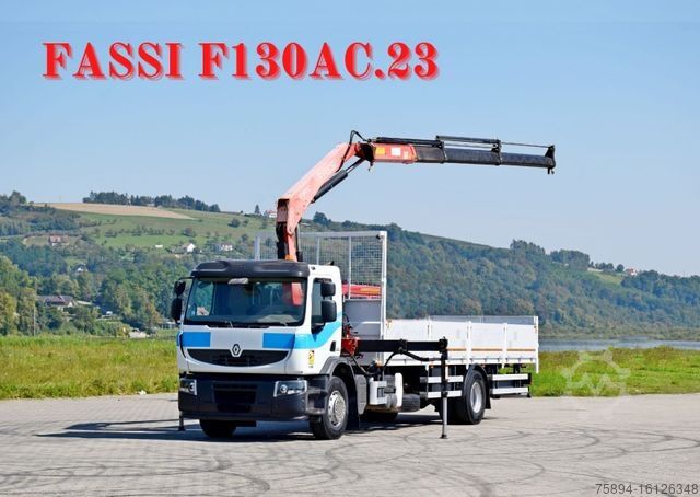 Grúa montada en camión RENAULT Premium 310 DXI* FASSI F130AC.23+FUNK* TOP