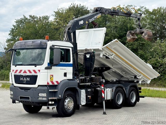 Żuraw samochodowy MAN TGS 26.440*KIPPER 5,20 m + LHO L140NZ * 6x4 *TOP