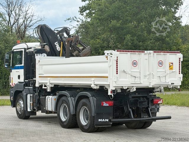 Żuraw samochodowy MAN TGS 26.440*KIPPER 5,20 m + LHO L140NZ * 6x4 *TOP