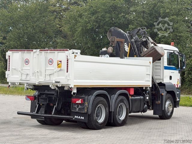 Żuraw samochodowy MAN TGS 26.440*KIPPER 5,20 m + LHO L140NZ * 6x4 *TOP