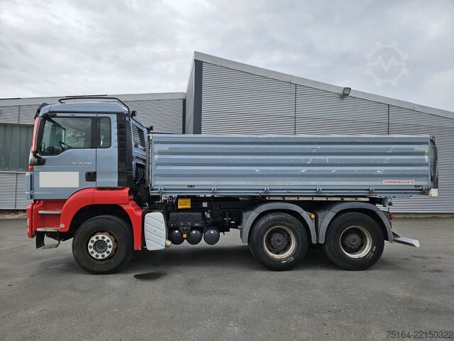 Tre-sidet tipbil MAN 26.440 FK 6x4