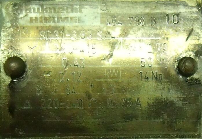 Motorreductor de 0,12 kW, 50 rpm Bauknecht Himmel WK0341501