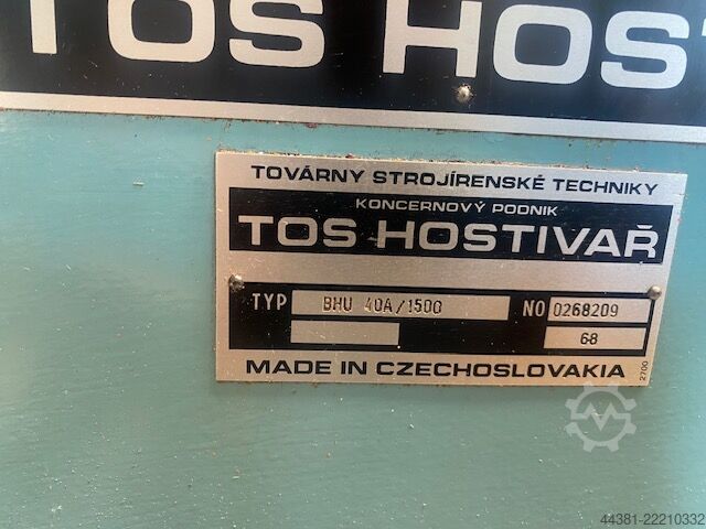 Cylindrisk slipmaskin TOS Hostivař BHU 40 A / 1500