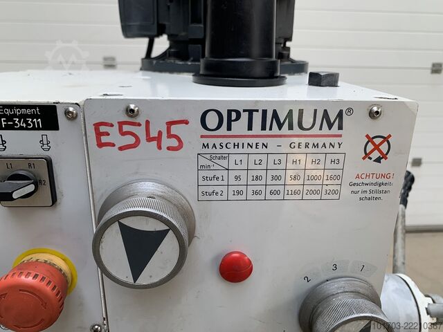 Fúró / marógép Optimum OPTI F 40 E