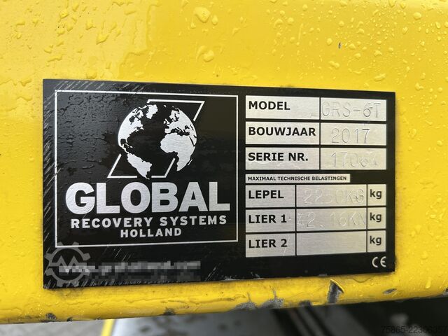 Furgone trasportatore di auto DAF LF 180 FA / 391 dkm / Global Recovery Oprijwage...