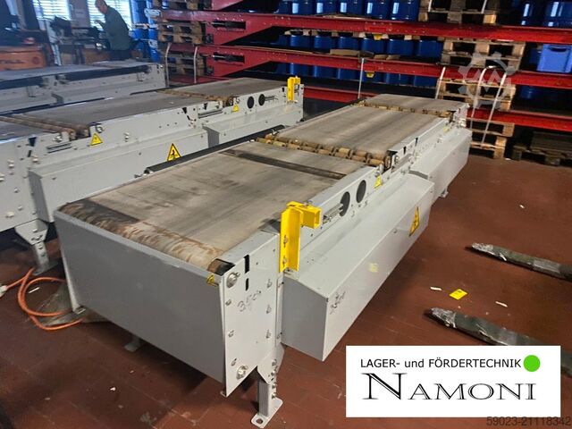 Transportband, 3-delige bandtransporteur van der Lande Pneumatic Energy