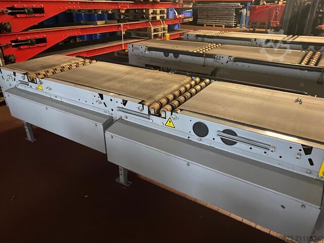 Transportband, 3-delige bandtransporteur van der Lande Pneumatic Energy