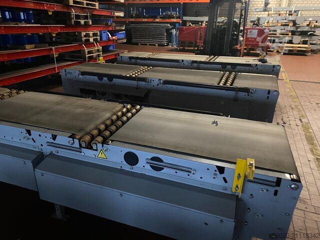 Transportband, 3-delige bandtransporteur van der Lande Pneumatic Energy