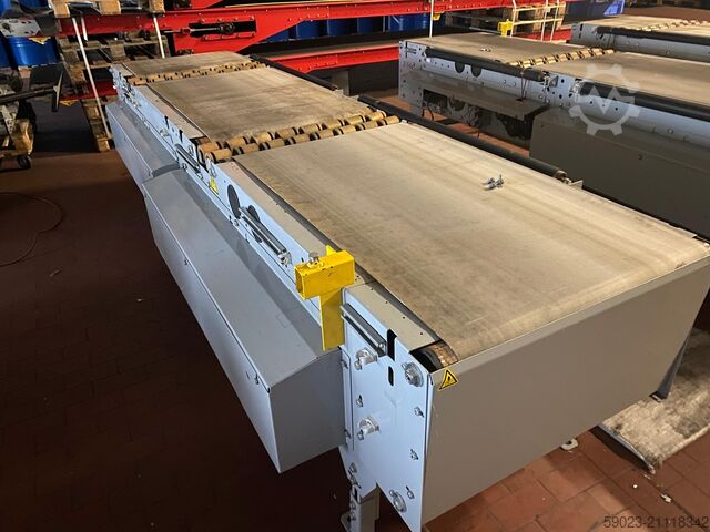 Transportband, 3-delige bandtransporteur van der Lande Pneumatic Energy