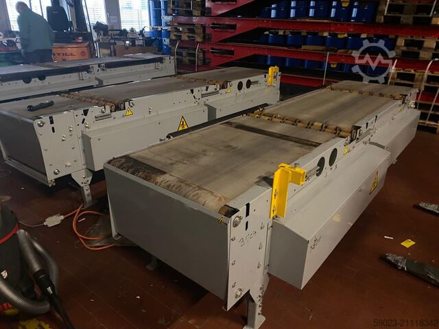 Transportband, 3-delige bandtransporteur van der Lande Pneumatic Energy