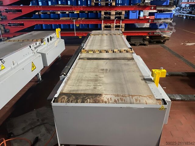 Transportband, 3-delige bandtransporteur van der Lande Pneumatic Energy