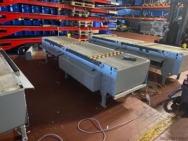 Transportband, 3-delige bandtransporteur van der Lande Pneumatic Energy