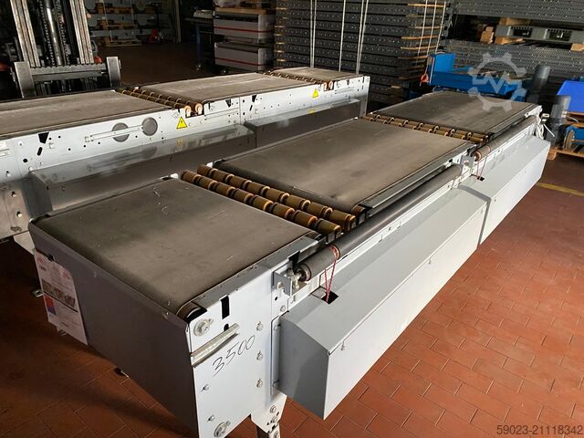 Transportband, 3-delige bandtransporteur van der Lande Pneumatic Energy