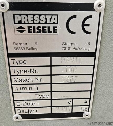 Kopieerfrees Pressta Eisele Panto 100 Pressta Eisele Panto 100
