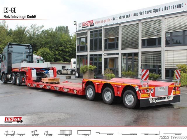 Dieplader oplegger FAYMONVILLE MAX Trailer MAX510 Tiefbett 3x12 t PA