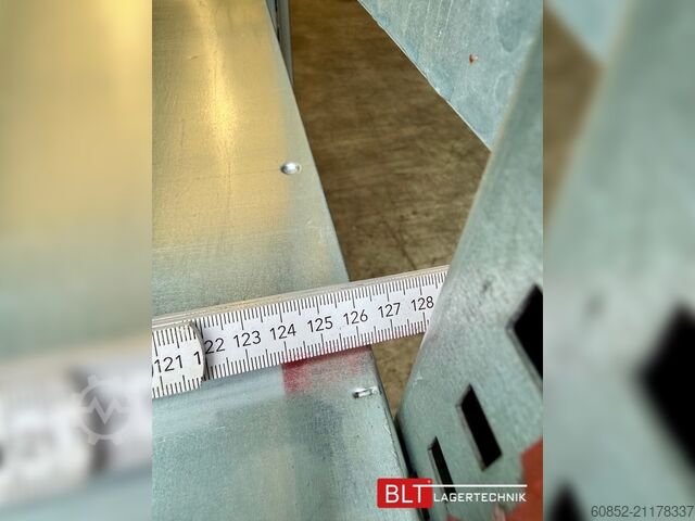 Konzolový regál 1,33 lfm Gebrauchtes STOW Fachbodenregal 300cm hoch, 60cm tief, 7 Lagerebenen