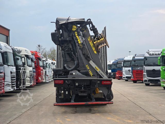 Logging truck MAN TGS 33.520*TAJFUN HOLZLADEKRAN-FUNK*STAHLSCHEMEL