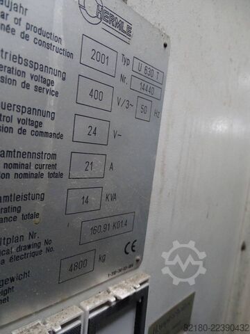 Centre d’usinage vertical Hermle U630T
