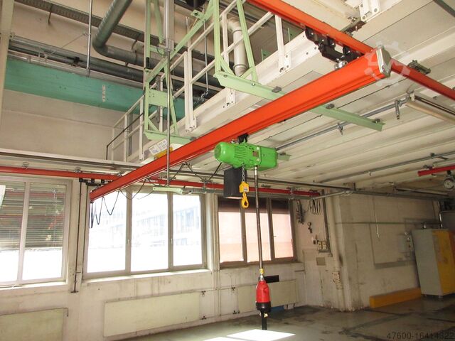 Krantak Kran Kran Inomhuskran Portalkran Demag Kranbahn KBK1 500KG 10x6m Zubehör Demag KBK 1/2 KBK2 500Kg + Kettenzug