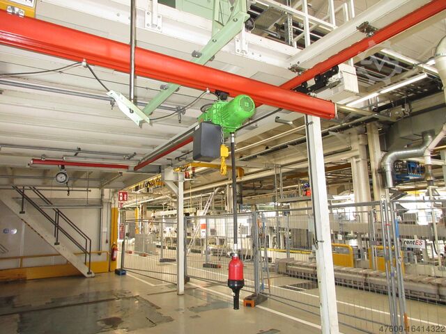 Krantak Kran Kran Inomhuskran Portalkran Demag Kranbahn KBK1 500KG 10x6m Zubehör Demag KBK 1/2 KBK2 500Kg + Kettenzug