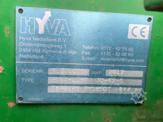 Hook arm system Volvo FM1850-T Terberg 8x4 hooklift