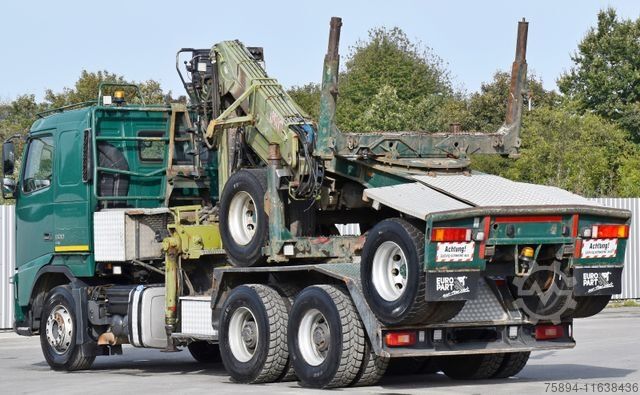 Houttransportwagen VOLVO FH 500 * LOGLIFT F251 S80A + Anhänger /6x4