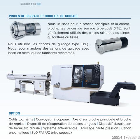 Tornio a fantina mobile MANURHIN K'MX 1032 Manurhin 1032