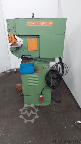 Hydraulic profile steel shear with punch station PEDDINGHAUS Peddicat 360 H