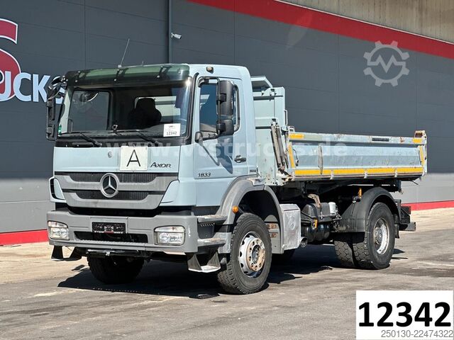Tresidig tippbil MERCEDES-BENZ Axor 1833 4x2 MEILLER DSK