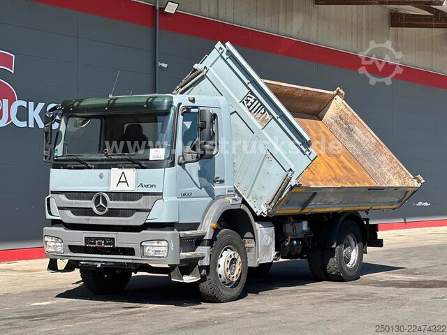 Tresidig tippbil MERCEDES-BENZ Axor 1833 4x2 MEILLER DSK