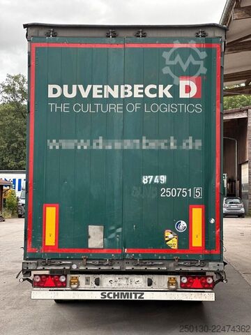 Öppen semitrailer med kapell SCHMITZ CARGOBULL SCB*S3T MegaTrailer Curtainsider Edscha