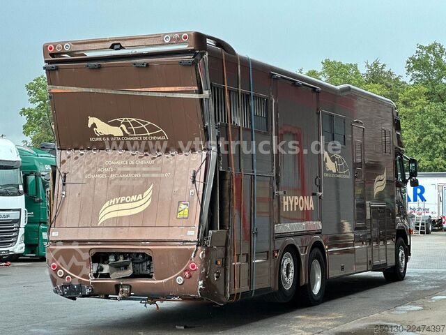 Szarvasmarha-szállító teherautó VOLVO FH 400 6x2 LL ROLOEFSEN Aufbau *verunfallt*