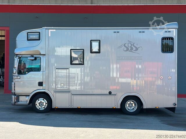 Boskapstransportör MAN TGL 8.180 4x2 BL EEV ANEMONE für 3  Sportpferde