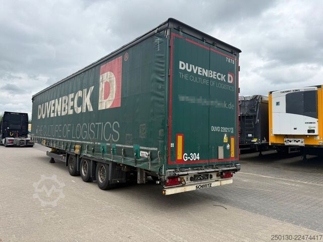 Öppen semitrailer med kapell SCHMITZ CARGOBULL SCB*S3T MegaTrailer Curtainsider Edscha