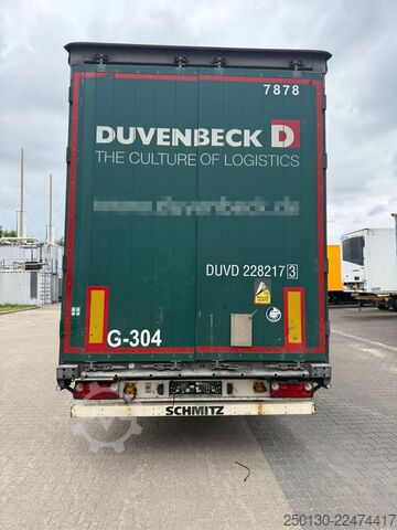 Öppen semitrailer med kapell SCHMITZ CARGOBULL SCB*S3T MegaTrailer Curtainsider Edscha