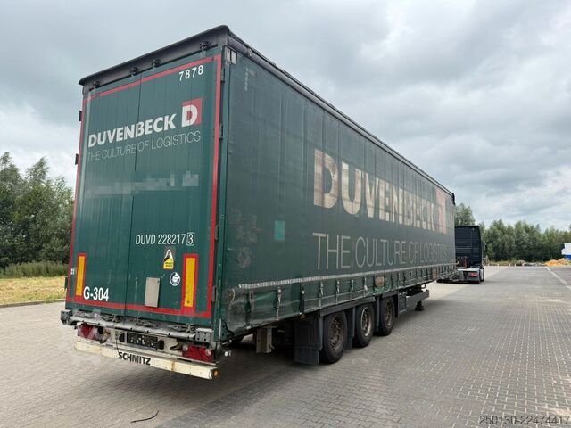 Öppen semitrailer med kapell SCHMITZ CARGOBULL SCB*S3T MegaTrailer Curtainsider Edscha