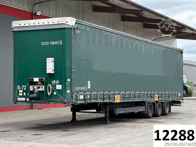 Öppen semitrailer med kapell SCHMITZ CARGOBULL SCB*S3T MegaTrailer Curtainsider Edscha