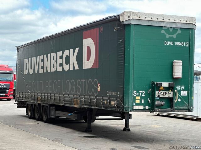 Öppen semitrailer med kapell SCHMITZ CARGOBULL SCB*S3T MegaTrailer Curtainsider Edscha