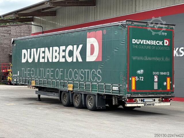 Öppen semitrailer med kapell SCHMITZ CARGOBULL SCB*S3T MegaTrailer Curtainsider Edscha