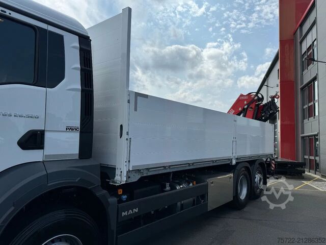 Loading platform MAN TGS 26.480 6x2-4 Luft / Luft Baustoff-Pritsche ...