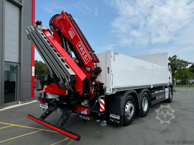 Loading platform MAN TGS 26.480 6x2-4 Luft / Luft Baustoff-Pritsche ...