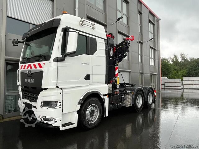 Zware belasting MAN TGX 33.520 6x4 BL FASSI F485RA.2.28