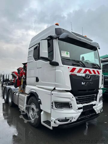 Zware belasting MAN TGX 33.520 6x4 BL FASSI F485RA.2.28